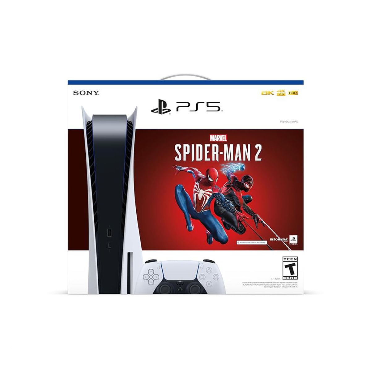 PS5 Slim Disc Console Spiderman 2 Bundle